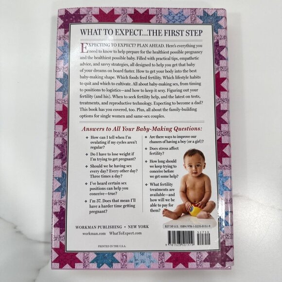 What to Expect Before You're Expecting 2nd Edition Heidi Murkoff 2017 Hardcover - Picture 2 of 6